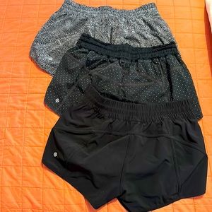 (3) Lululemon shorts
